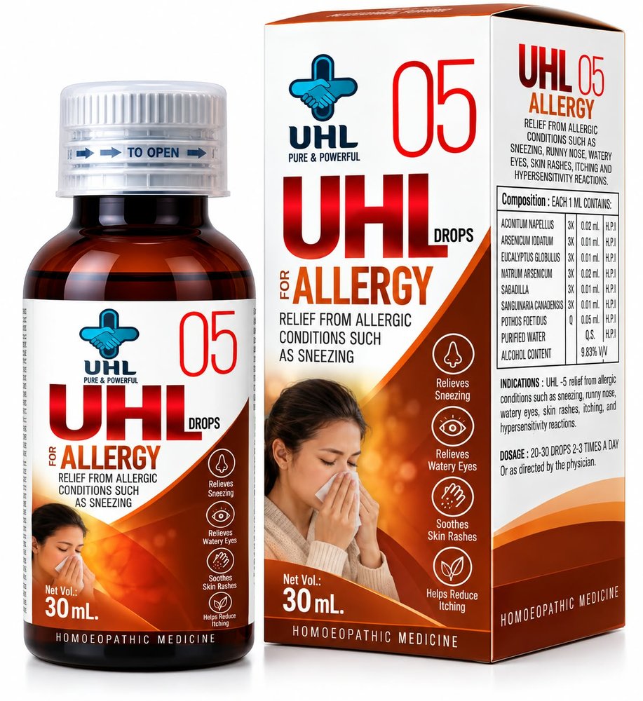 UHL DROP 05 Allergy Relief — UHL homoeopathic 30ml drops