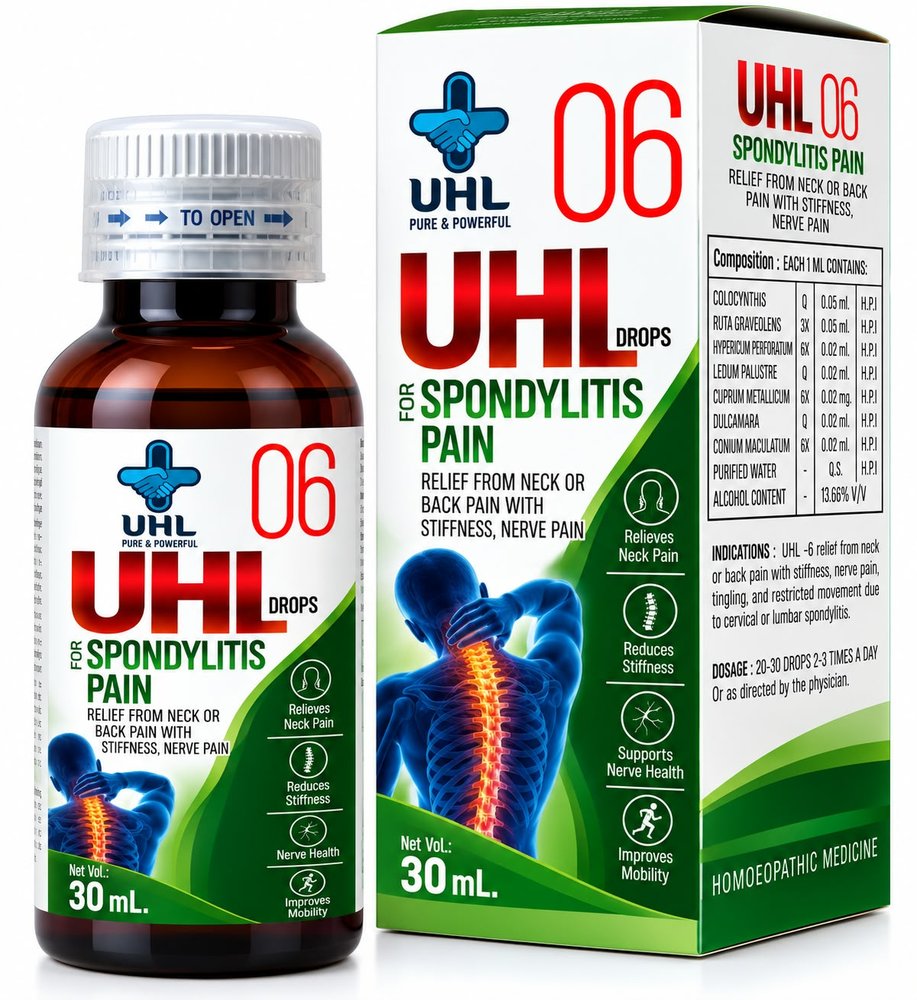 UHL DROP 06 Spondylitis Pain — UHL homoeopathic 30ml drops