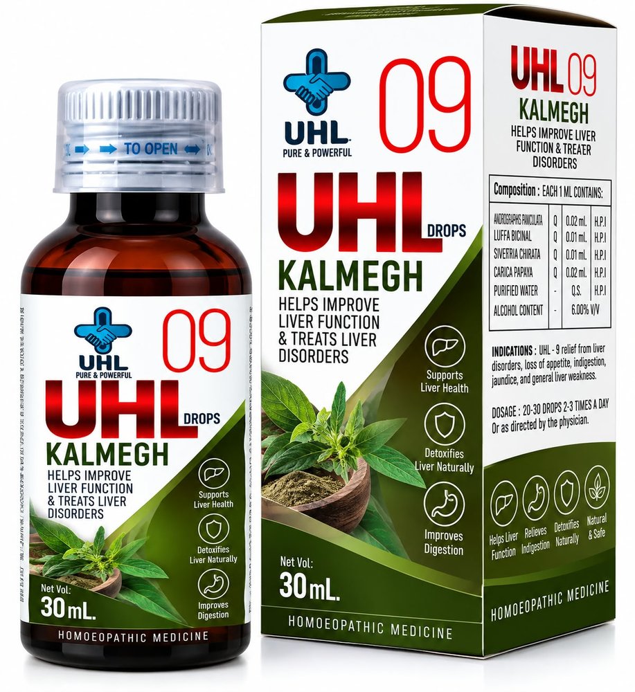 UHL DROP 09 Kalmegh (Liver Care) — UHL homoeopathic 30ml drops